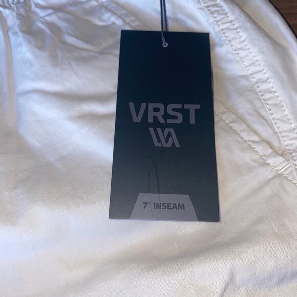 VRST Men's‎ 7" Easy Shorts Size XXL White Drawstring Pockets - Picture 2 of 3